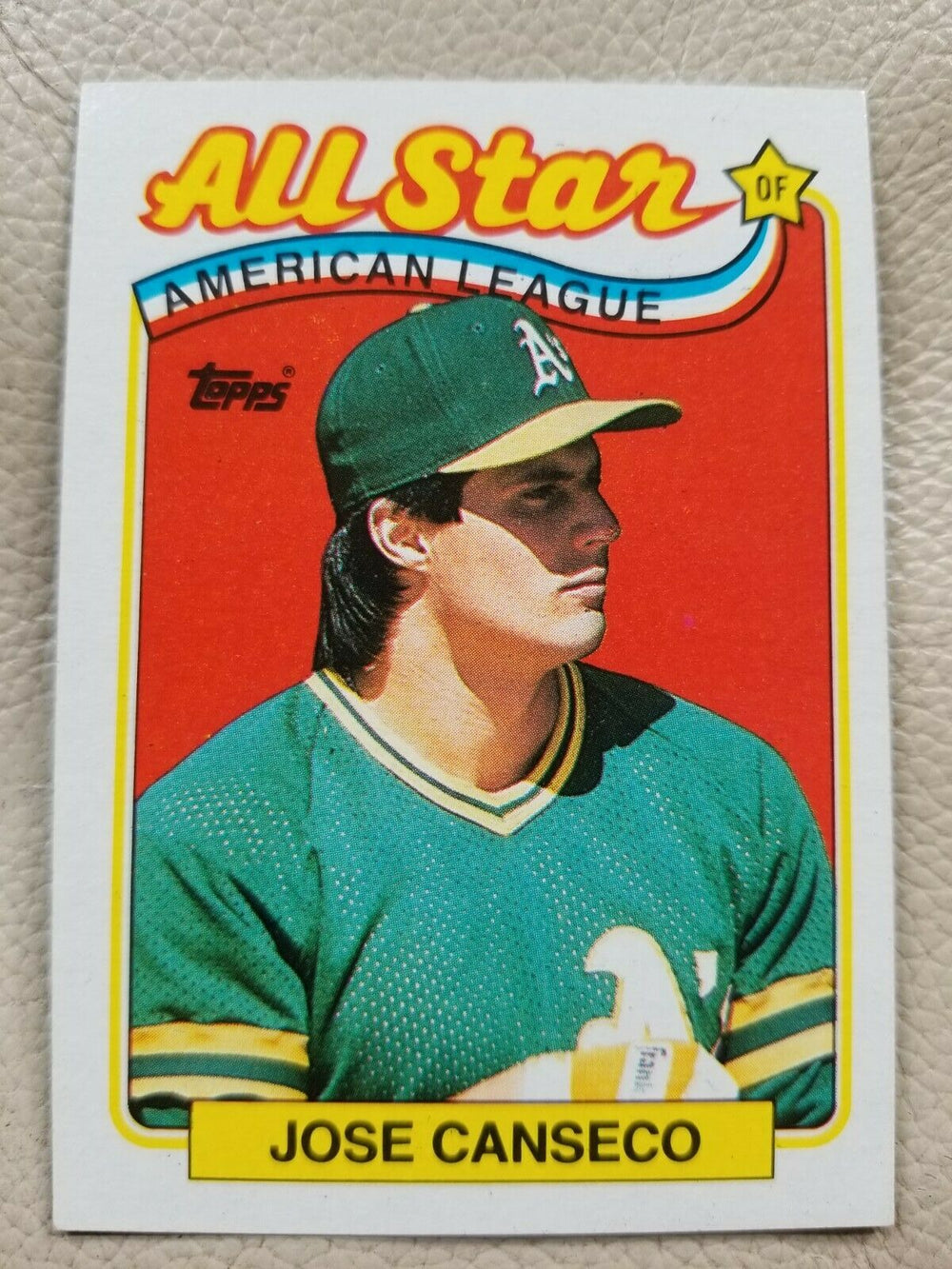 Jose Canseco 1989 Topps All Star Series Mint Card #401