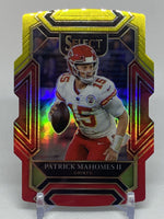 Patrick Mahomes II 2021 Panini Select Club Level Die Cut Black and Gold Series Mint Card #202
