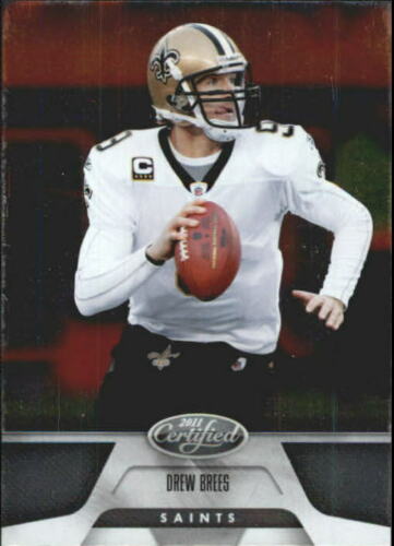 Drew Brees Certified Autograph Football Card