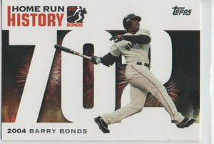 Barry Bonds 2006 Topps Home Run History Series Mint Card #BB-702