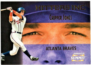 Chipper Jones 1996 Pinnacle Summit Hitters Inc Series #2071/4000 made Mint Card #14