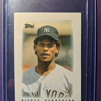 Rickey Henderson 1986 Topps Mini Series Mint Card #27