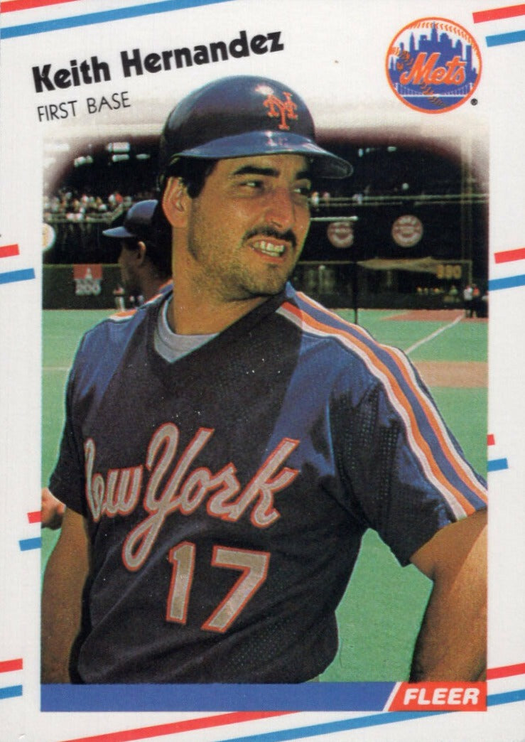 Keith Hernandez 1988 Fleer Glossy Series Card #136