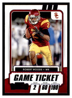 Robert Woods 2021 Panini Contenders Draft Picks Game Ticket Series Mint Card #93
