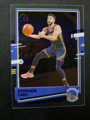 Stephen Curry 2020 2021 Panini Donruss Clearly Purple Parallel Series Mint Card #19