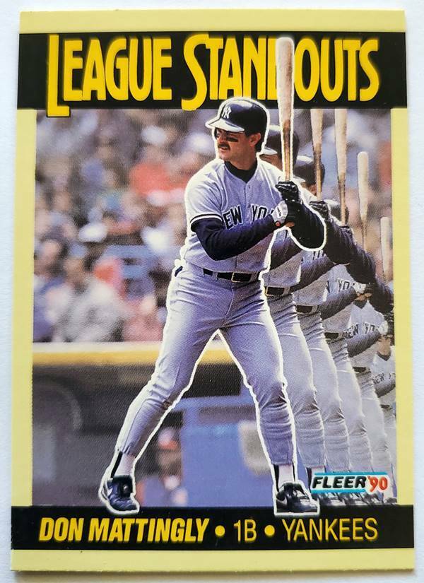 Don Mattingly 1990 Fleer League Standouts Series Mint Card #2