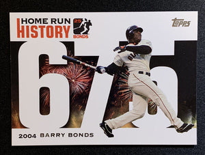 Barry Bonds 2006 Topps Home Run History Series Mint Card #BB-675
