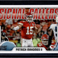 Patrick Mahomes II 2018 Score Signal Callers Series Mint Card #16