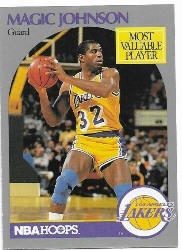 Magic Johnson 1990 1991 NBA Hoops MVP Series Mint Card #157
