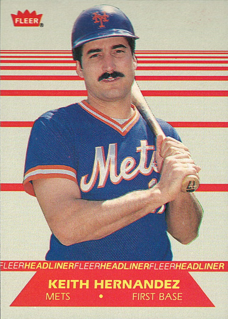 Keith Hernandez 1987 Fleer Headliners Series Card #5