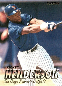 Rickey Henderson 1997 Fleer Series Mint Card #464