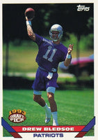 Drew Bledsoe 1993 Topps Draft Pick Series Mint ROOKIE Card #130
