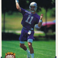 Drew Bledsoe 1993 Topps Draft Pick Series Mint ROOKIE Card #130