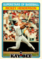 Rickey Henderson 1987 Topps Kay-Bee Superstars of Baseball Series Mint Card #16
