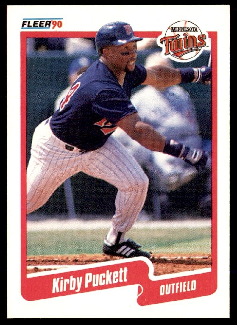 Kirby Puckett 1990 Fleer Series Mint Card #383