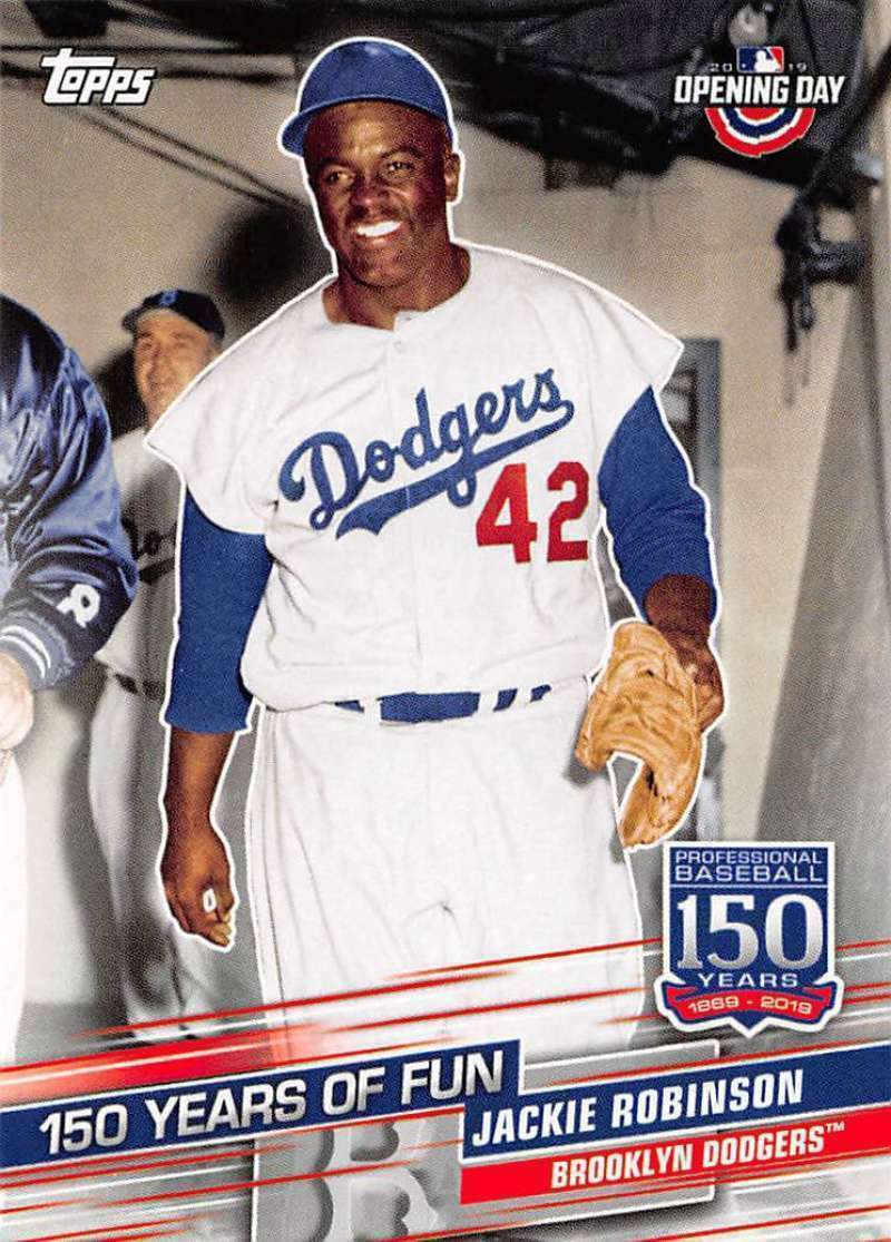 Jackie Robinson 2019 Topps Opening Day 150 Years Of Fun Series Mint Card #YOF2