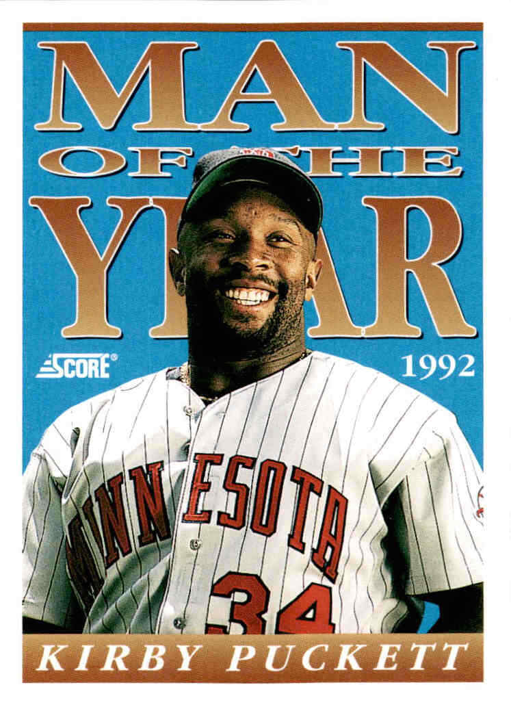 Kirby Puckett 1993 Score Man of the Year Series Mint Card #550