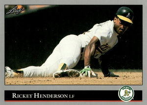 Rickey Henderson 1992 Leaf  Series Mint Card #116