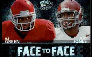 Aj Green and Julio Jones 2011 Press Pass Face to Face Series Mint Card #FF2