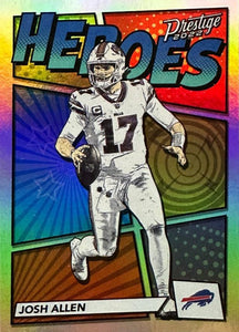 Josh Allen 2022 Panini Prestige Heroes Series BLUE Parallel Mint Inser