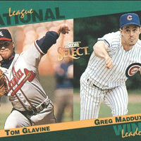 Greg Maddux 1993 Score Select Stat Leaders Series Mint Card  #88  with Tom Glavine