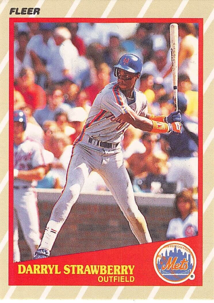 Darryl Strawberry 1989 Fleer Baseball Superstars Series Mint Card #39