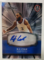 R.J Cole 2021 Wild Card Alumination Mint Autographed Card #ABC-A
