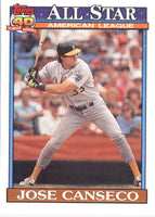 Jose Canseco 1991 O-Pee-Chee All Star Series Mint Card #390
