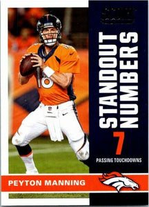 Peyton Manning 2017 Score Standout Numbers Series Mint Card #14