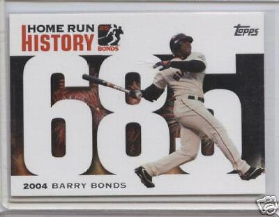 Barry Bonds 2006 Topps Home Run History Series Mint Card #BB-685