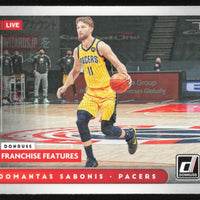 Domantas Sabonis 2021 2022 Panini Donruss Franchise Features Series Mint Card #26