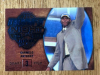 Carmelo Anthony 2008 2009 Fleer Hot Prospects Draft Night Blue Series Mint Card #92
