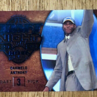 Carmelo Anthony 2008 2009 Fleer Hot Prospects Draft Night Blue Series Mint Card #92