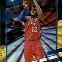 Tobias Harris 2021 2022 Panini Donruss Green and Yellow Laser Series Mint Card #133