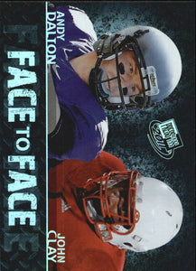 Andy Dalton and John Clay 2011 Press Pass Face to Face Series Mint Card #FF15