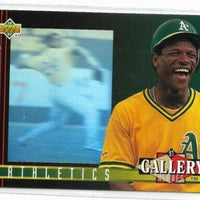 Rickey Henderson 1993 Upper Deck Diamond Gallery Heroes Series Mint Card #29