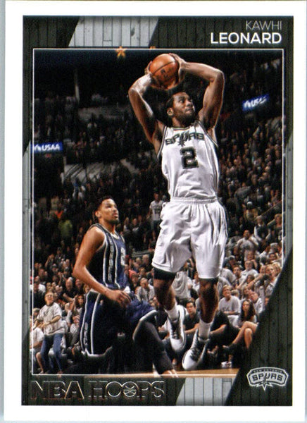 Kawhi Leonard Spurs Autographed 2014-15 Hoops #78 Basketball Card