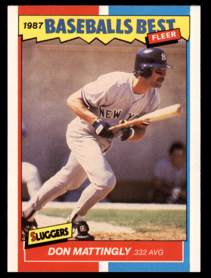 Don Mattingly 1987 Fleer Baseball's Best Sluggers vs Pitchers Series Mint Card #25