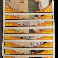 2010 Topps Heritage Baseball "Then and Now"  Insert Set with Mantle, Pujols+