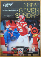 Patrick Mahomes II 2021 Panini Prestige Any Given Sunday Series Mint Insert Card #AGS-PM
