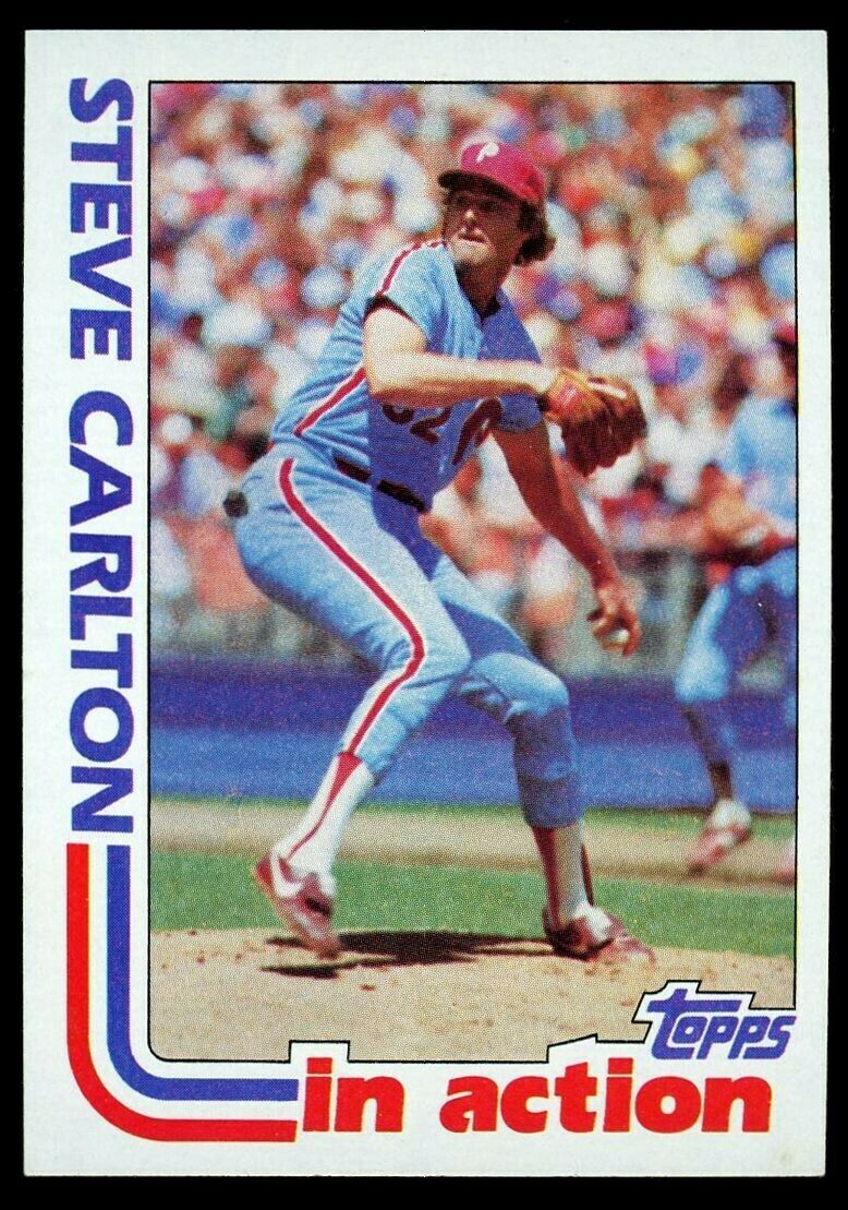 Steve Carlton 1982 Topps In Action Series Mint Card #481