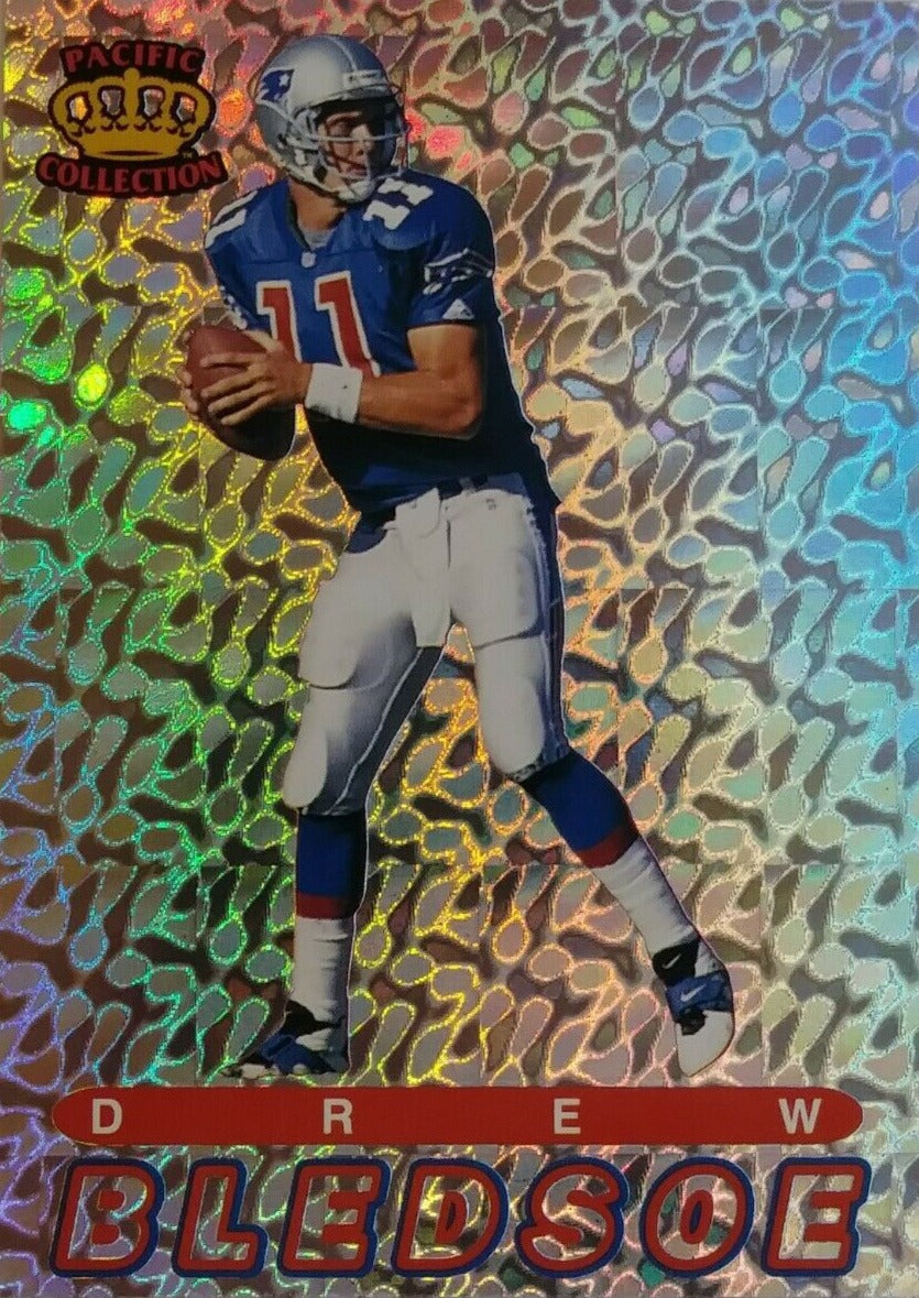 Drew Bledsoe Jersey Patch Autograph Card from Panini 2021 Select