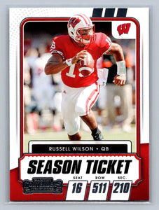 Russell Wilson 2021 Panini Contenders Draft Season Ticket Series Mint Card #3