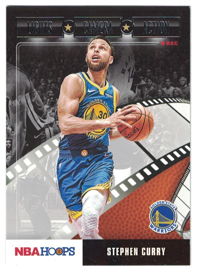 Stephen Curry 2019 2020 Hoops Premium Stock Lights Camera Action Series Mint Card #2