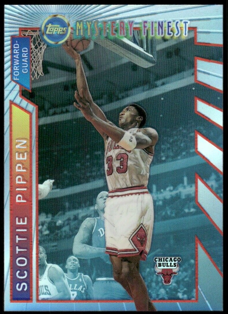 Scottie Pippen 1996 1997 Topps Mystery Finest Borderless Refractor