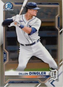 Dillon Dingler 2021 Bowman Chrome Prospects Series Mint ROOKIE Card #BCP-72