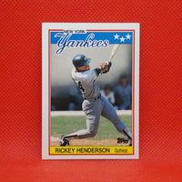 Rickey Henderson 1988 Topps UK Mini Series Mint Card #31