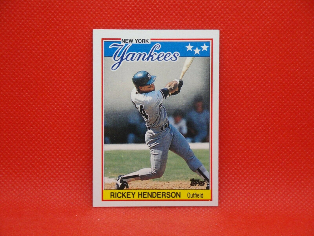 Rickey Henderson 1988 Topps UK Mini Series Mint Card #31