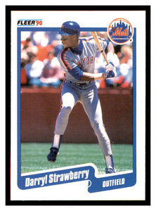 Darryl Strawberry 1990 Fleer Series Mint Card #217