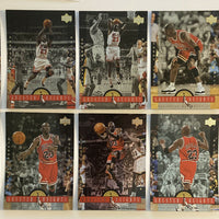 Michael Jordan 1996 1997 Upper Deck Greater Heights 10 (3.5"x5") Card Set